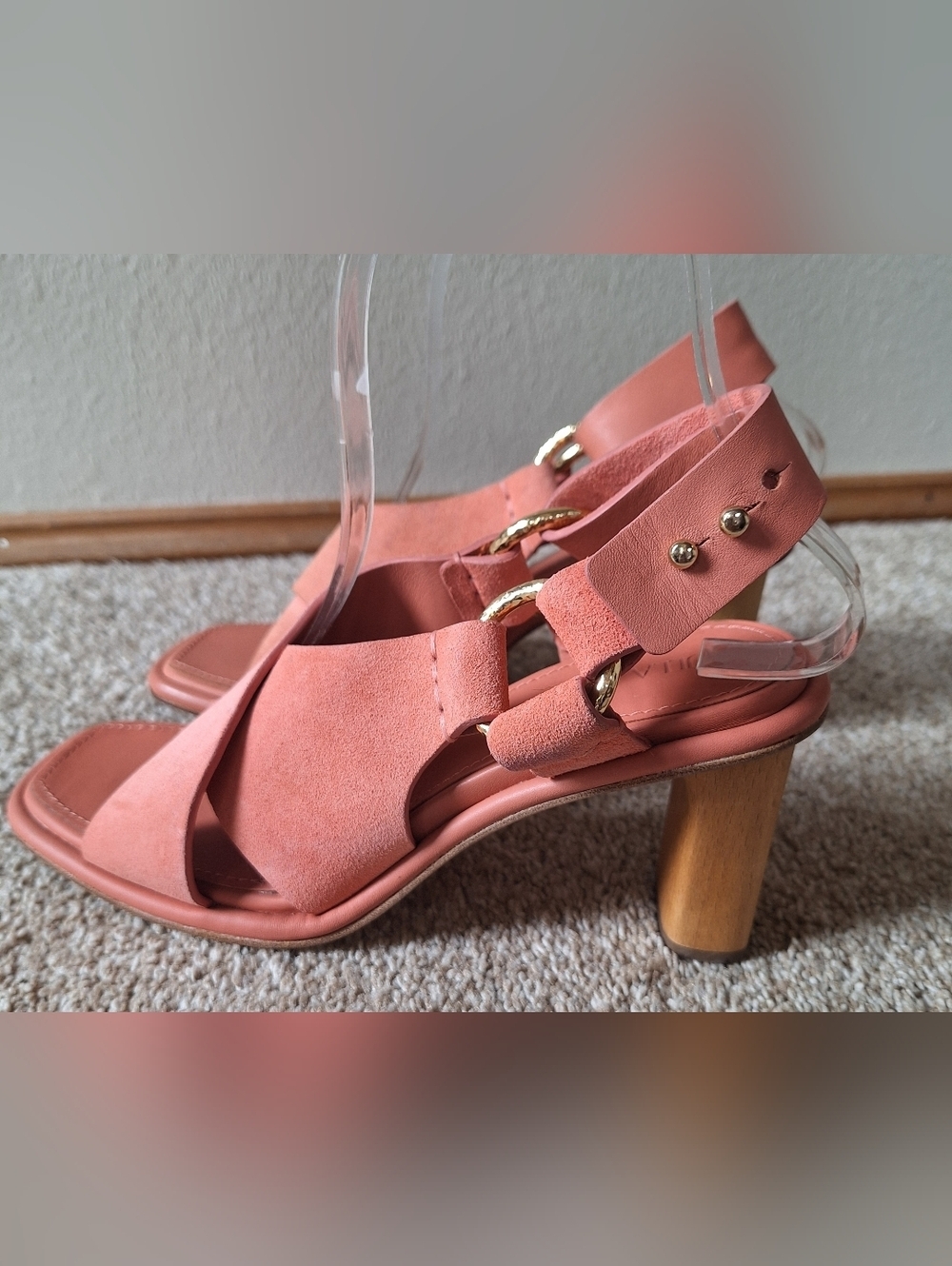 ULLA JOHNSON Filippa Suede Open Toe Criss Cross Slingback Sandals Womens 37 - Picture 2 of 12